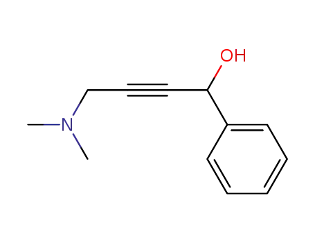 Molecular Structure of 2475-15-2 (Benzenemethanol, a-[3-(dimethylamino)-1-propynyl]-)