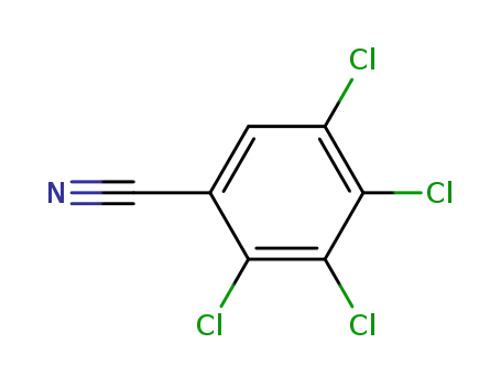 Molecular Structure of 36245-95-1 (2,3,4,5-Tetrachlorobenzonitrile)