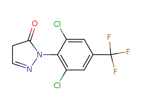 Molecular Structure of 104924-84-7 (2,6-Dichloro-4-trifluoromethylphenyl-pyrazolone)