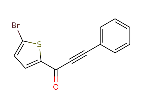 Molecular Structure of 21985-06-8 (1-(5-bromothiophen-2-yl)-3-phenylprop-2-yn-1-one)