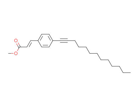 2-Propenoic acid, 3-[4-(1-tridecynyl)phenyl]-, methyl ester, (E)-