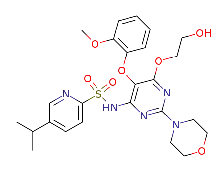 5-isopropyl-pyridine-2-sulfonic acid 6-(2-hydroxy-ethoxy)-5-(2-methoxy-phenoxy)-2-morpholin-4-yl-pyrimidin-4-yl-amide