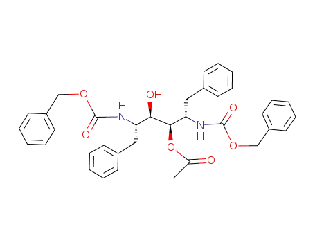 (2S,3R,4R,5S)-3-acetoxy-2,5-bis<<(benzyloxy)carbonyl>amino>-4-hydroxy-1,6-diphenylhexane