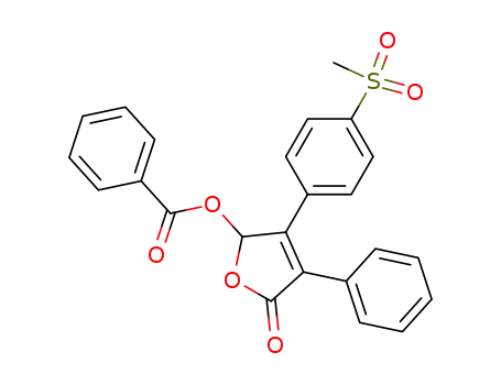 2(5H)-Furanone, 5-(benzoyloxy)-4-[4-(methylsulfonyl)phenyl]-3-phenyl-