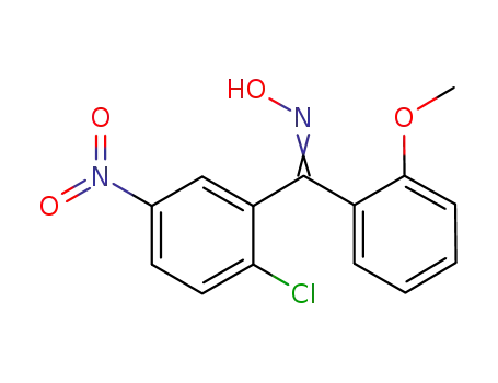 Methanone, (2-chloro-5-nitrophenyl)(2-methoxyphenyl)-, oxime
