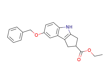 1,2,3,4-tetrahydro-7-phenylmethoxycyclopent[b]indole-2-carboxylic acid ethyl ester