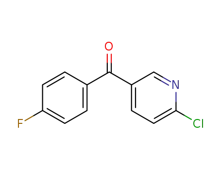 Molecular Structure of 80099-93-0 (Methanone, (6-chloro-3-pyridinyl)(4-fluorophenyl)-)