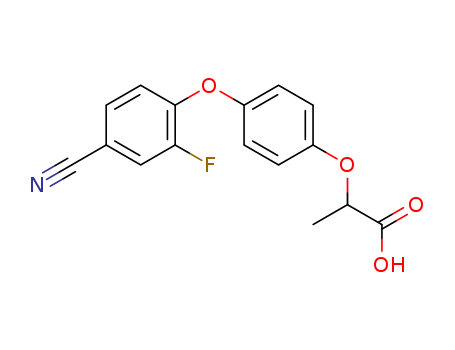 2-(4-(4-cyano-2-fluorophenoxy)phenoxy)propanoic acid
