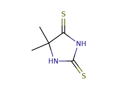 Molecular Structure of 20513-25-1 (5,5-dimethylimidazolidine-2,4-dithione)