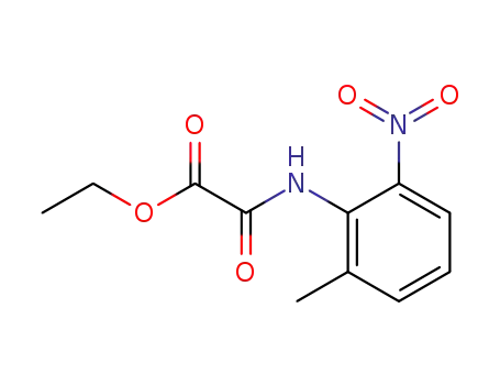 Molecular Structure of 126991-25-1 (Acetic acid, [(2-methyl-6-nitrophenyl)amino]oxo-, ethyl ester)