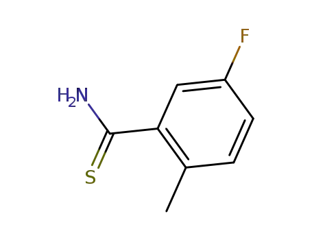 Molecular Structure of 1250676-94-8 (5-FLUORO-2-METHYL-THIOBENZAMIDE)