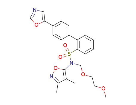 Molecular Structure of 176961-18-5 ([1,1'-Biphenyl]-2-sulfonamide,
N-(3,4-dimethyl-5-isoxazolyl)-N-[(2-methoxyethoxy)methyl]-4'-(5-oxazolyl
)-)