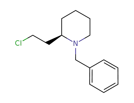Piperidine, 2-(2-chloroethyl)-1-(phenylmethyl)-, (2R)-