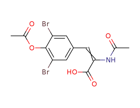 (Z,E)-3-(4-acetoxy-3,5-dibromo-phenyl)-2-acetylamino-acrylic acid