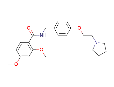 2,4-Dimethoxy-N-[4-[2-(1-pyrrolidinyl)ethoxy]benzyl]benzamide