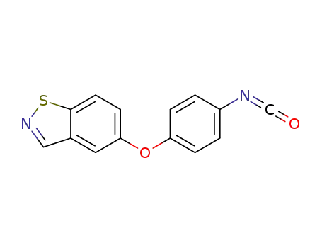 Molecular Structure of 89721-68-6 (1,2-Benzisothiazole, 5-(4-isocyanatophenoxy)-)