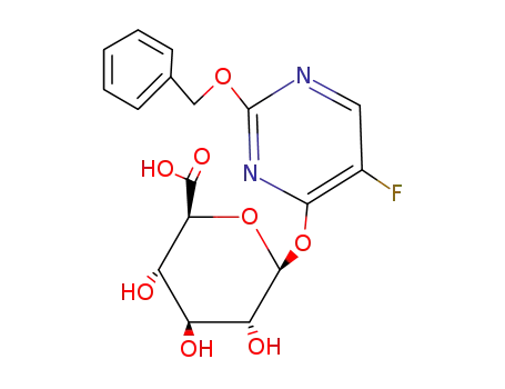 <i>O</i><sup>1</sup>-(2-benzyloxy-5-fluoro-pyrimidin-4-yl)-β-<i>D</i>-glucopyranuronic acid