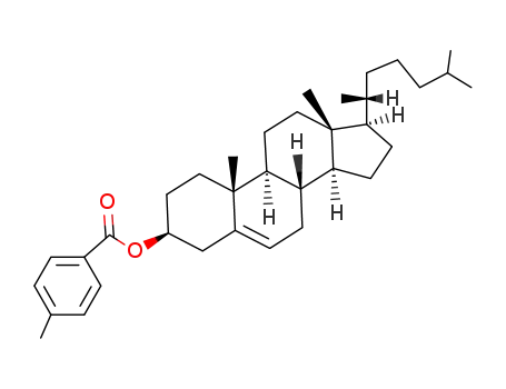 Molecular Structure of 30591-44-7 (cholest-5-en-3β-ol p-methylbenzoate)