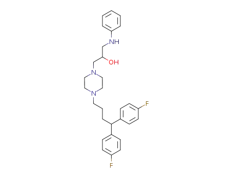 1-(4,4-Bis(4-fluorophenyl)butyl)-4-(2-hydroxy-3-phenylaminopropyl)piperazine