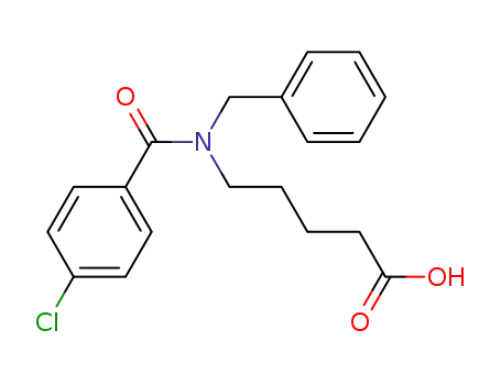 N-(p-chloro)benzoyl-5-benzylaminovaleric acid