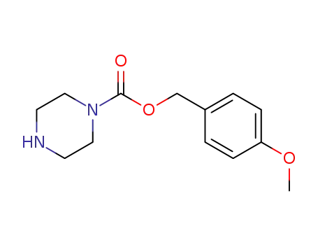 Molecular Structure of 131004-30-3 (1-Piperazinecarboxylic acid, (4-methoxyphenyl)methyl ester)