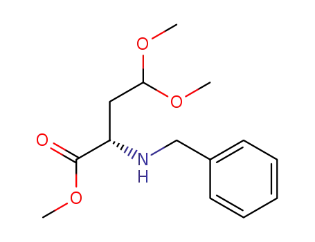 methyl 2S-2-N-benzylamino-4,4-dimethoxybutanoate