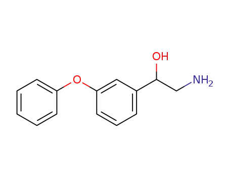 Molecular Structure of 133562-41-1 (2-AMINO-1-(3-PHENOXYPHENYL)ETHANOL HYDROCHLORIDE)