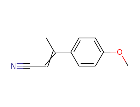 Molecular Structure of 103927-75-9 (2-Butenenitrile, 3-(4-methoxyphenyl)-)