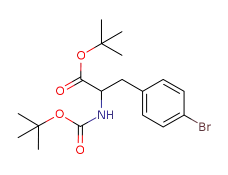 tert-butyl 3-(4-bromophenyl)-2-((tert-butoxycarbonyl)amino)propanoate