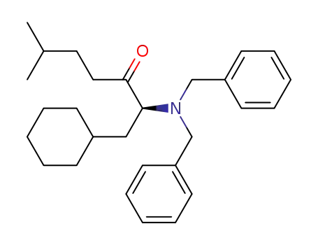 Molecular Structure of 157864-47-6 (2(S)-(N,N-dibenzylamino)-1-cyclohexyl-3-oxo-6-methylheptane)