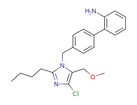 [1,1'-Biphenyl]-2-amine,
4'-[[2-butyl-4-chloro-5-(methoxymethyl)-1H-imidazol-1-yl]methyl]-
