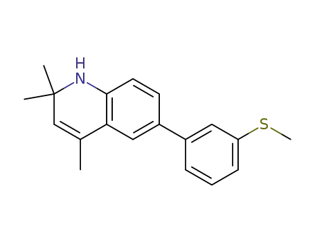 Molecular Structure of 179896-20-9 (Quinoline, 1,2-dihydro-2,2,4-trimethyl-6-[3-(methylthio)phenyl]-)