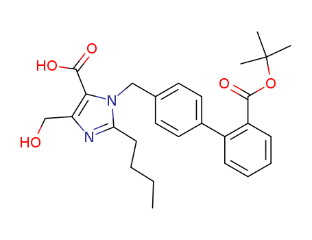 1H-Imidazole-5-carboxylic acid, 2-butyl-1-[[2'-[(1,1-dimethylethoxy)carbonyl][1,1'-biphenyl]-4-yl]methyl]-4- (hydroxymethyl)- CAS No  144689-09-8