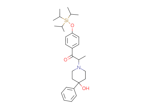 1-[4-( Triisopropylsilyl)oxylp henyl]- 2-(4-hydroxy-4-pheny1piperidino)-1-propanone