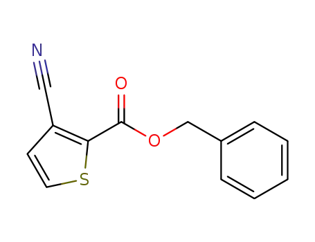 2-Thiophenecarboxylic acid, 3-cyano-, phenylmethyl ester