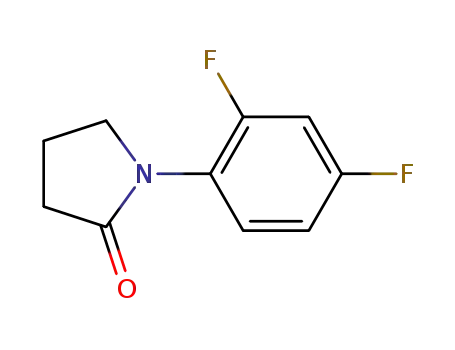 Molecular Structure of 124704-76-3 (1-(2,4-difluorophenyl)pyrrolid-2-one)