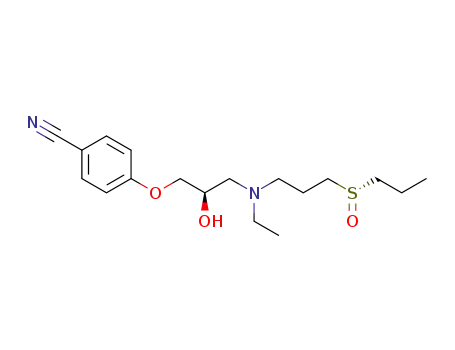 4-[3-[ethyl[3-((S*)-propylsulfinyl)propyl]amino]-2(R)-hydroxypropoxy]benzonitrile