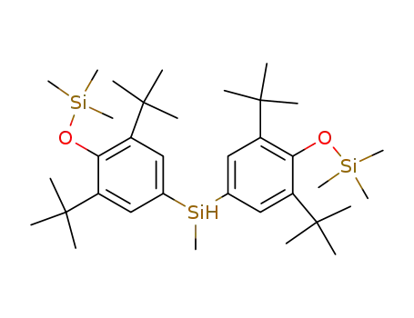 bis(3,5-t-butyl-4-trimethylsilyloxyphenyl)methylsilane
