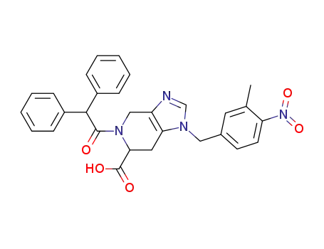 1H-Imidazo[4,5-c]pyridine-6-carboxylicacid, 5-(diphenylacetyl)-4,5,6,7-tetrahydro-1-[(3-methyl-4-nitrophenyl)methyl]-(9CI)