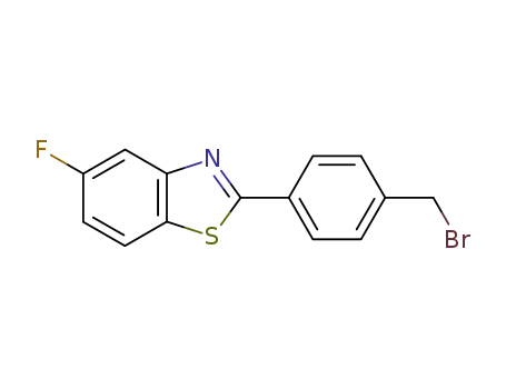 Molecular Structure of 126029-79-6 (2-(4-bromomethylphenyl)-5-fluorobenzothiazole)