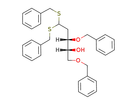 3,4-di-O-benzyl-2-deoxy-D-erythro-pentose bisbenzyl dithioacetal