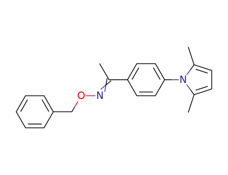 O-benzyl 4-(2,5-dimethyl-1H-pyrrol-1-yl)-acetophenone oxime