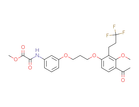 methyl N-{{3-{3-[4-acetyl-3-methoxy-2-(3,3,3-trifluoropropyl)-phenoxy]-propoxy}-phenyl}}-oxamate
