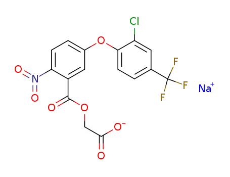 Sodium salt of 2-Chloro-4-trifluoromethyl-3'-(carboxymethoxycarbonyl)-4'-nitrodiphenyl ether