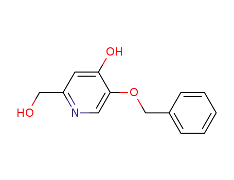 Molecular Structure of 165948-37-8 (5-(BENZYLOXY)-2-(HYDROXYMETHYL)PYRIDIN-4-OL)