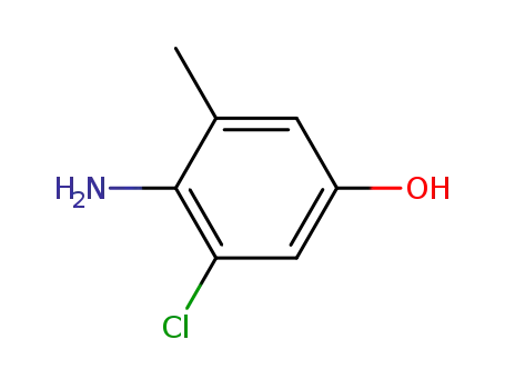 Molecular Structure of 873417-25-5 (4-Amino-3-chloro-5-methylphenol)