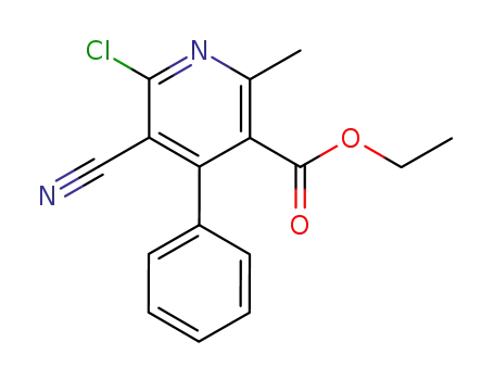 ethyl 6-chloro-5-cyano-2-methyl-4-phenylpyridine-3-carboxylate