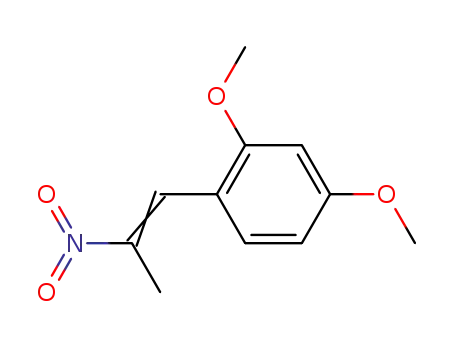Molecular Structure of 15804-78-1 (1-(2,4-DIMETHOXYPHENYL)-2-NITROPROPENE)