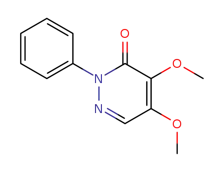 Molecular Structure of 3295-78-1 (4,5-Dimethoxy-2-phenylpyridazin-3(2H)-one)