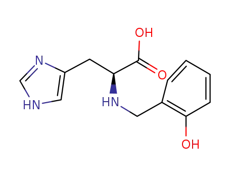 Molecular Structure of 58813-19-7 (L-Histidine, N-[(2-hydroxyphenyl)methyl]-)
